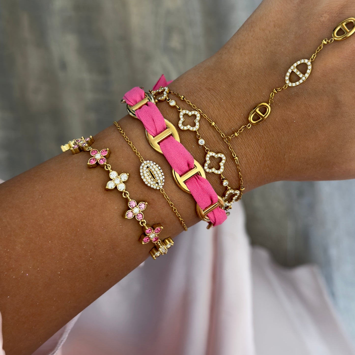 Alora Pink Bracelet