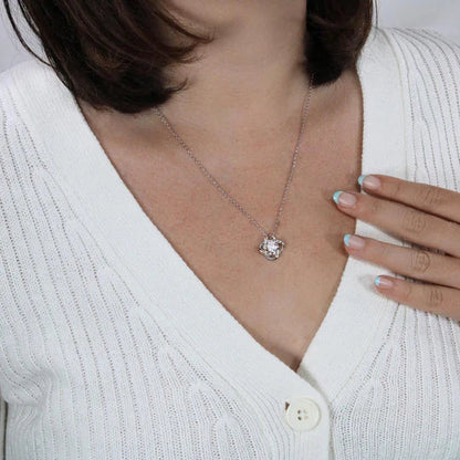 To my Daughter - “I believe in you” love knot necklace