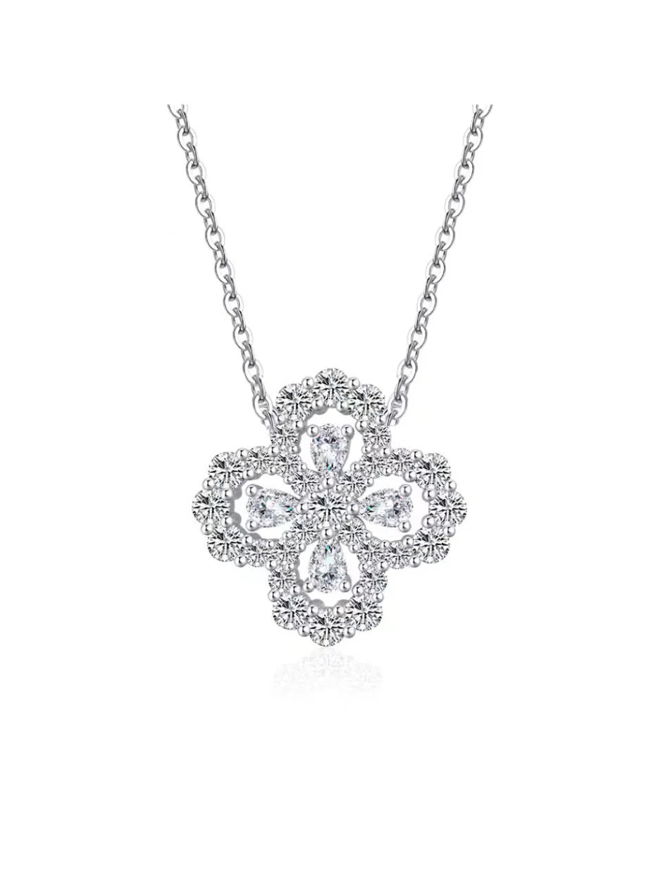 Flower Diamond Necklace